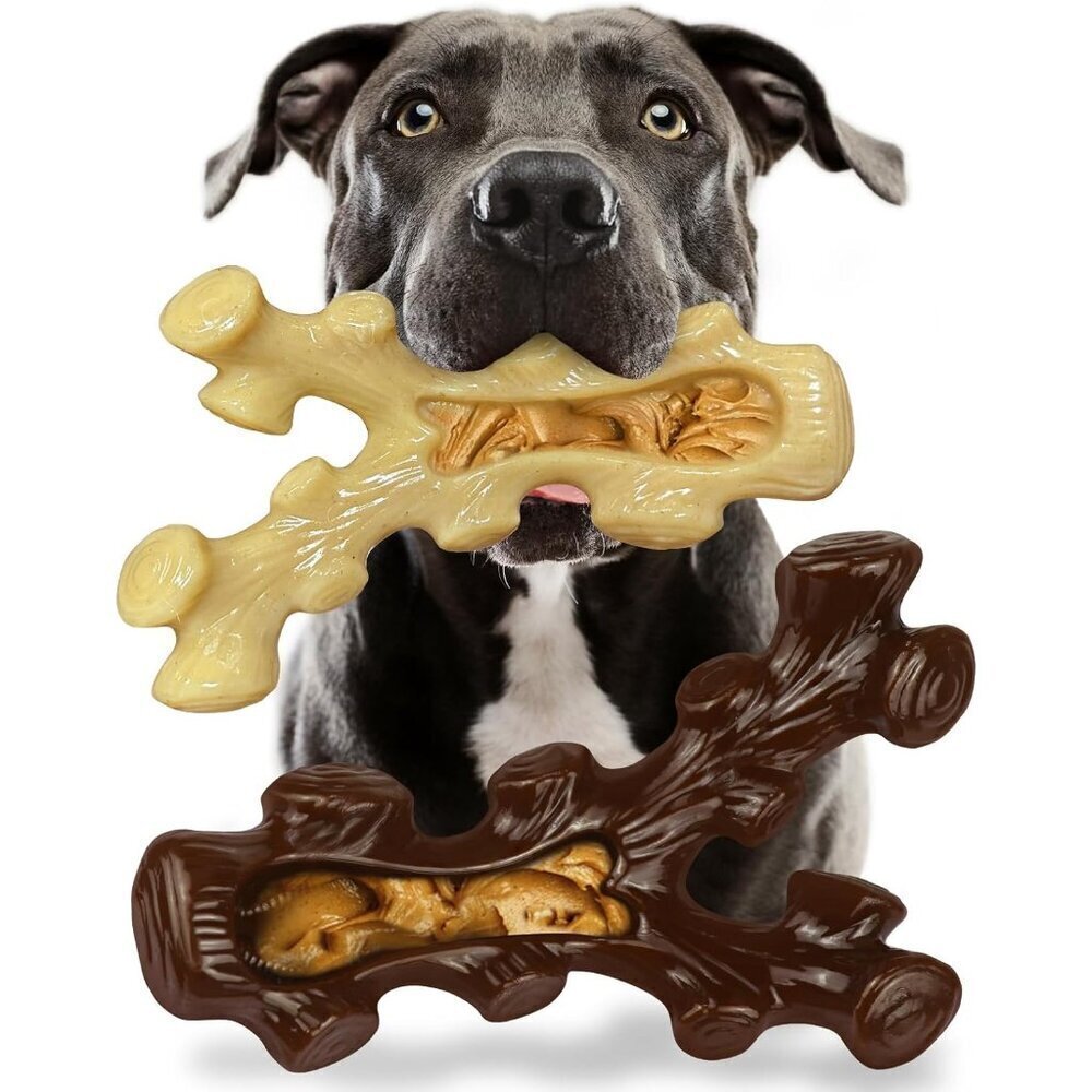2 Pack Dog Chew Toys for Aggressive Chewers,Boredom and Stimulating Best Dog Toy